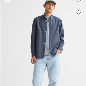 Men’s Oxford collard shirt